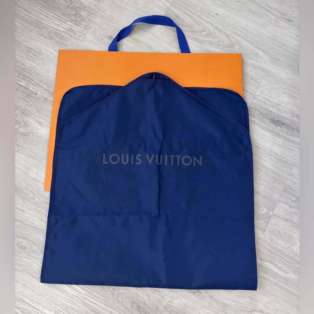Authentic Louis Vuitton long unisex vinyl garment tuxedo suit cover